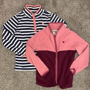OshKosh B'gosh Striped Navy and Pink Kids Sweatshirts
